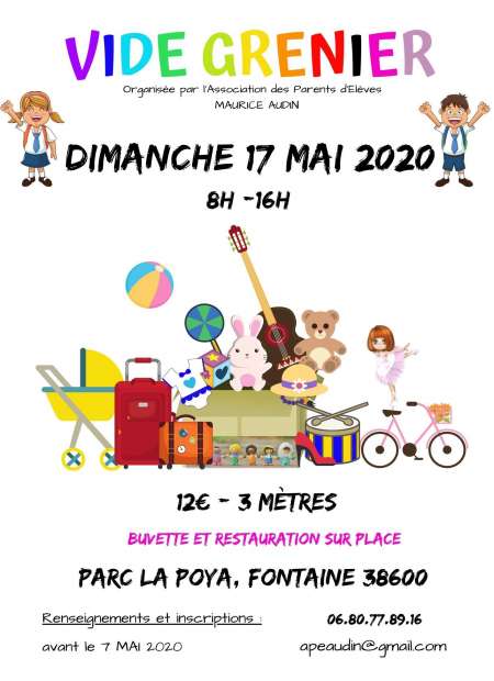 Photo ads/1609000/1609098/a1609098.jpg : VIDE GRENIER  17 mai 2020  Fontaine